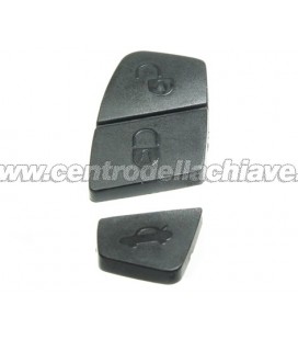 gommina nera 3 tasti (14.25 mm) per telecomando Fiat/Peugeot