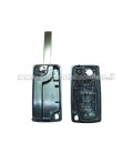 guscio 2 tasti chiave flip Citroen/Peugeot - HU83 - batteria sulla scheda elettronica