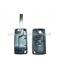 guscio 3 tasti chiave flip Citroen/Peugeot - HU83 - batteria sulla scheda elettronica